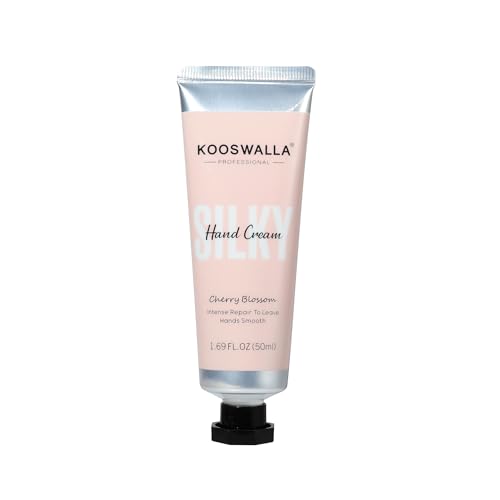 Kooswalla Cherry Blossom Scented Hand Cream – Crema mani idratante, 50 ml, nutriente, ammorbidisce la pelle secca, profumata con fragranza di fiori di ciliegio