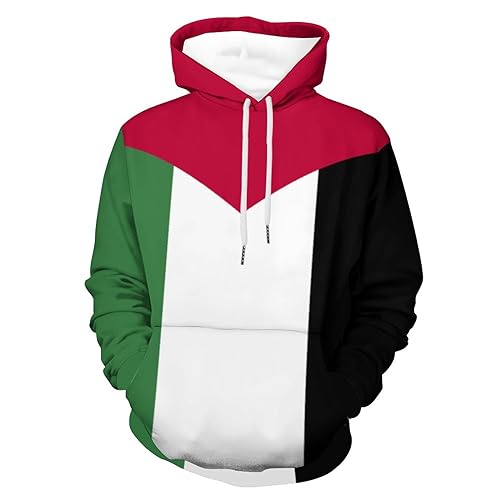 Fattyeery Mens Pullover Sweatshirts Papua New Guinea Flag Hoodie Sweatshirts for Adult Sweater Casual Unisex Sweatshirt