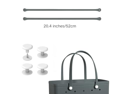 Image of Replacement Straps for S /M Rubber Beach Bag, Replacement Handles with 4 Snaps, EVA Bag Strap Replacement