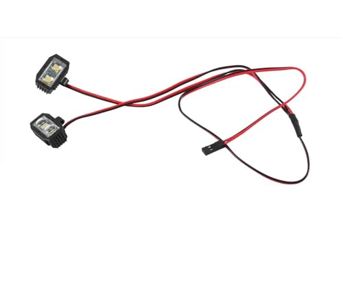 Foco delantero de coche RC para Traxxas TRX4 y Axial SCX10 con iluminación LED de alta potencia 1/10