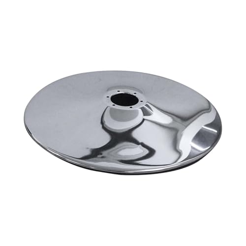 KiBcsLic Base Hidráulica Profesional para Sillas de Barbería - Repuesto de Hierro Fundido Antideslizante para Peluquerías y Salones de Belleza, Plata