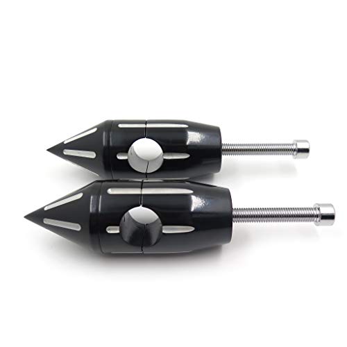 Xkh- Motor Black 1''Spike Handlebar Risers 2'' Compatible With Kawasaki Vulcan 900 Classic Custom [B00Yb44W32] #TOP2