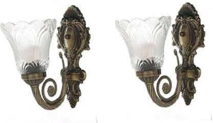 ZADLAXAR Uplight Wall Lamp (Multicolour) - Pack of 2