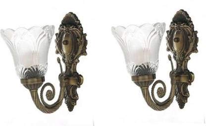 ZADLAXAR Uplight Wall Lamp (Multicolour) - Pack of 2