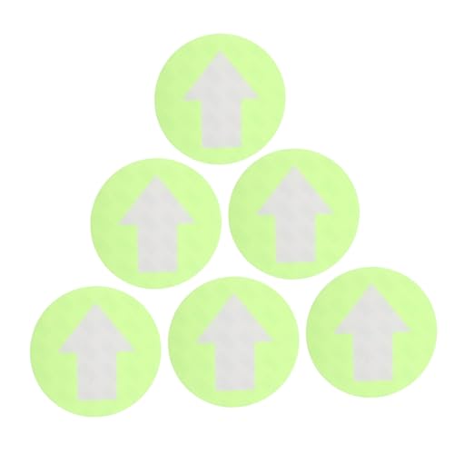 LIOOBO 6Pcs Reflective Arrow Direction Signs PVC Trail Markers for Camping and Hiking Adhesive Reflective Markers for Easy Navigation in Outdoor Environments