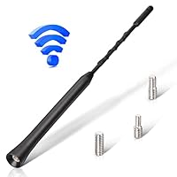 Eightwood Autoantenne FM DAB Autoradio Antenne Dachantenne Auto 23cm Kurz Ersatzantennenstab Auto Antenne mit starker FM/DAB Empfangsfunktion
