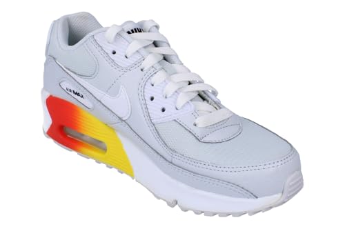 Nike Air Max 90 Big Kids' Shoes (HF5181-001, Pure Platinum/Cosmic Clay/Lightning/White) Size 6.54