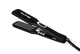 NuMe Megastar X Hair Straightener Tourmaline Flat Iron – 1.75 Inch Floating Plates Hair Straightener with Negative Ion Booster, Infrared Light Strip, Ultra-Smooth and Shiny Results for All Hair Types