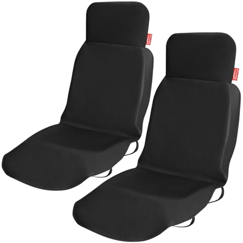 KINGSLEEVE® 2X Universal Sitzschoner Autositze Wasserabweisend 600D Oxford Autositzschoner Autositzbezug Schonbezug Auto Vordersitzschutz Werkstatt