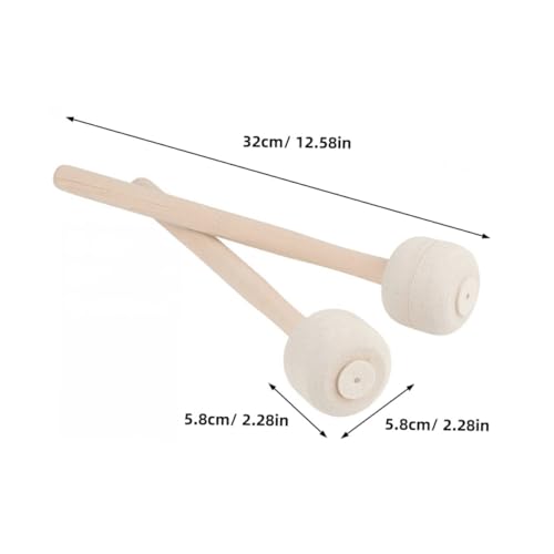 Par de baquetas de madera para batería y percusión miniatura 2