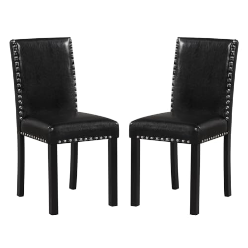 Giantex Faux Leather Parsons Chairs