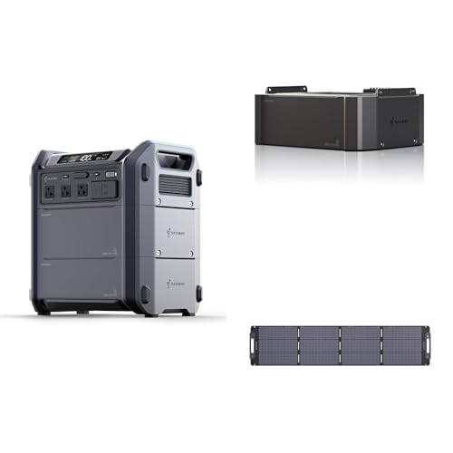 Segway Portable Power Station Cube 2000 with 2048Wh Battery 3 Pcs Expansion Battery Pack BTX1000 and 200W Portable