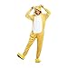 Ducomi Kigurumi Pigiama Unisex Adulto Cosplay Costume Animale - Pigiami Costumi Divertenti Peluche Halloween e Carnevale Donna Uomo - Pigiamone Tuta Unicorno, Koala, Panda (Baby Orso, M)
