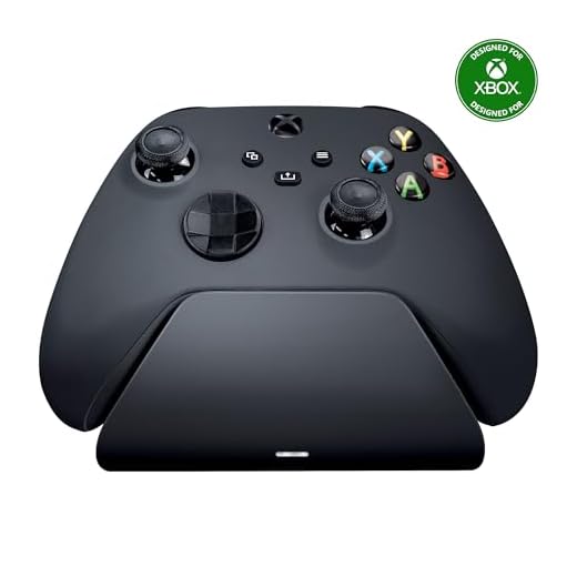 Razer Universal Quick Charging Stand for Xbox Series X|S: Magnetic Secure Charging - Perfectly Matches Xbox Wireless Controllers - USB Powered - Carbon Black (Controller Sold Separately)