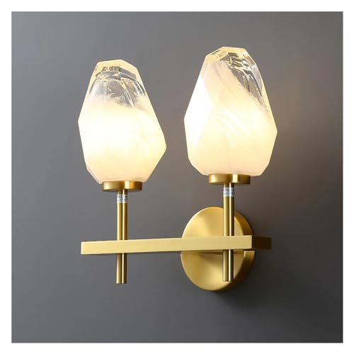 Aplique de Pared LED Moderno Dorado para decoración de Sala de Estar, CA 110 V-220 V, luz LED de Vidrio para Dormitorio.