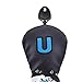 kowaku Golf Wood Headcover PU Leather Golf Supplies Funny Waterproof Lightweight Wear Resistant Protective Sleeve Golf Head Cover, Black UT
