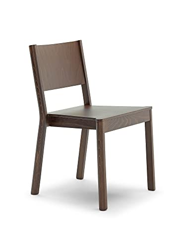 SET DI 2 SEDIE DADA 1.02.0 Groove - Set di 2 Sedie Dada 1.02.0 in Faggio Verniciato Wenge\', Sedile in Legno.