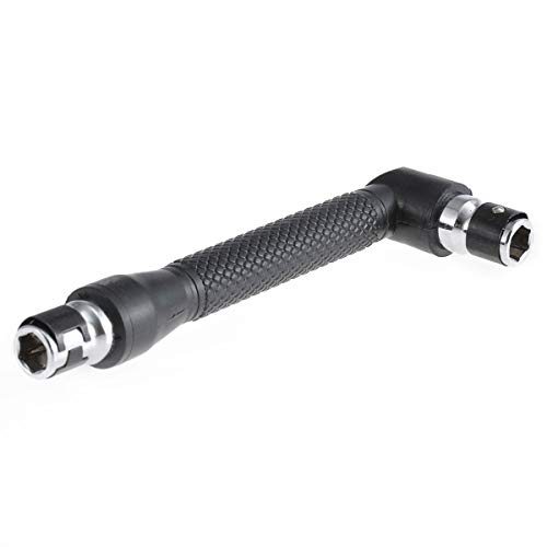 KATUR L-shape Socket Wrench Set Screwdriver and Bit Set, 1/4-Inch Drive, L-shaped Extension Handle Double Head Hex Socket Wrench for Routine Screwdriver Bits Utility Tool