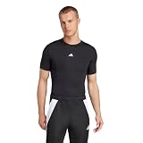 アディダス サッカー 半袖 Tシャツ テックフィット ベースレイヤー メンズ KSC60 ブラック (JP4674) L