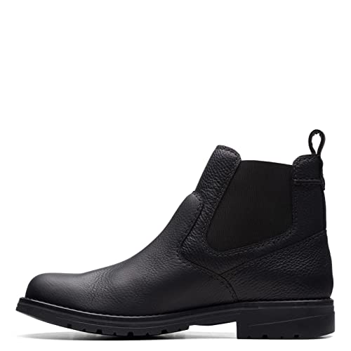 Clarks Men's Morris Up Waterproof Chelsea Boot, Black, 11
