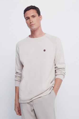 Pullover Springfield Gg7 basic roll up pullover homme col rond en maille - 2