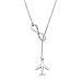 ENSIANTH Infinity and Airplane Lariat Y Necklace Jet Plane Jewelry for Stewardess Flight Attendant Traveler (Airplane Y Necklace)