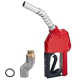 Socpuro 3/4" NPT Fuel Transfer Nozzle Kit, 16 GPM Max Flow Gas Pump Nozzle, Auto Shut-Off Fuel Nozzle with 360° Hose Swivel for Diesel Gasoline Kerosene