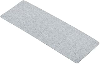 PATIKIL 35"x13" Desk Mat Protector, Felt Dual Side Mouse Pad Writing Mat for Office Home, Light Gray