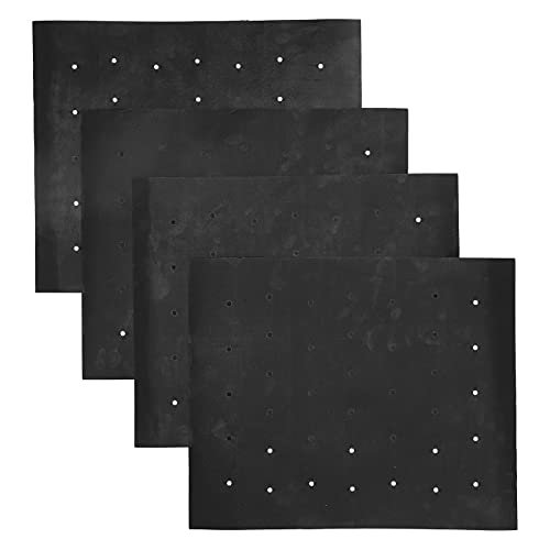 Beufee 4 Alfombrillas antiadherentes para Barbacoa, con Agujeros, para Exteriores y hogar, 40 x 33 cm