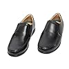 Roamers Men's Leather Extra Wide Casual Shoes - Black, 9 UK #2