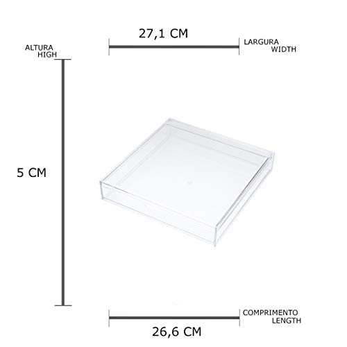 Caixa para 36 Cápsulas de Café de Acrílico Lyor Transparente 26.6x27.2Cm