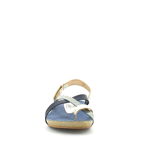 YOKONO IBIZA-718 Sandalia Dedo Mujer Azul 36