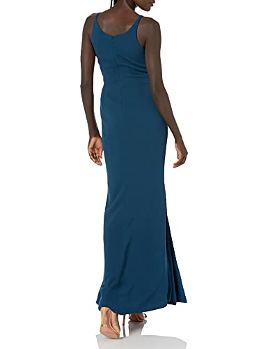 Image of Iris Spaghetti Strap Plunging Long Dress