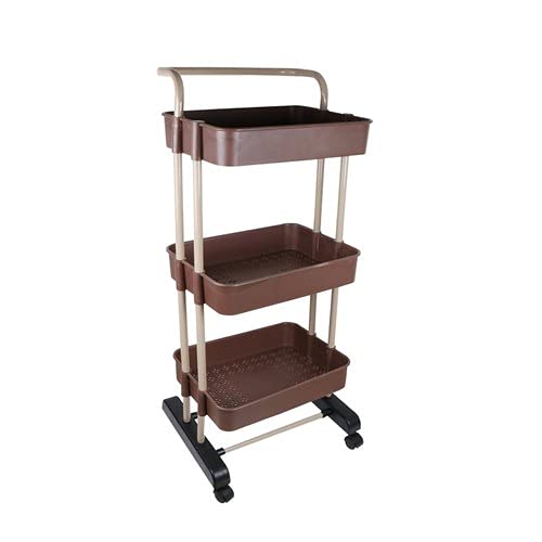 Saving Home Storage Organizer Racks and Self Wheel 3Tier Kitchen