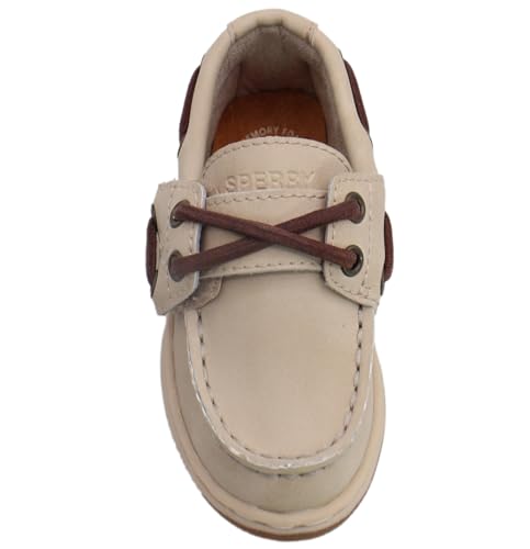 Image of Sperry Toddler Cup II Boat Shoe with Memory Foam Insole - Tan Leather, Size 5