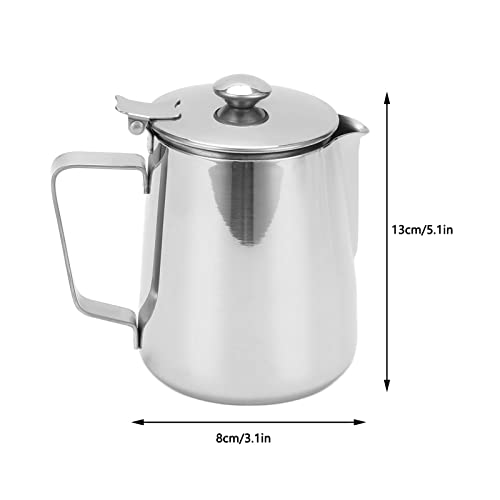 Semiter Milchaufschäumer, Milchaufschäumer mit glattem Wasser aus 304 Edelstahl für Home Coffee Shop – Bild 3