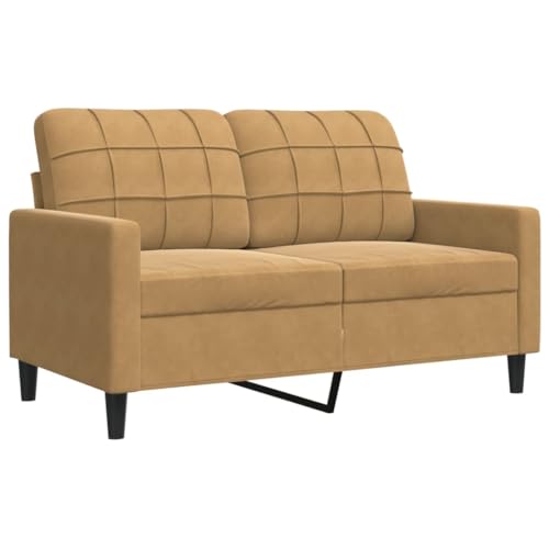 Gecheer 3-TLG. Sofagarnitur Sessel Couch Sofa Wohnzimmersofa Couchgarnitur Designsofa Sitzmöbel Polstermöbel mit Kissen Braun Samt 3278358 – Bild 5