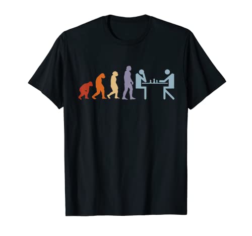 Jeu d'échecs Pièces d'échecs Echiquier Évolution Échecs T-Shirt