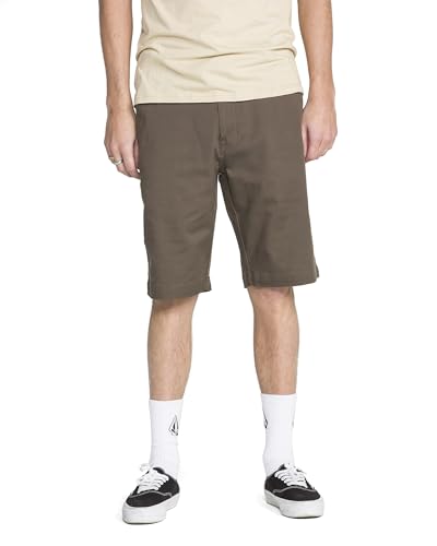 Image of Volcom Men's Vmonty Chino Shorts - 22 inch Outseam, Relaxed Fit, Durable Cotton Fabric