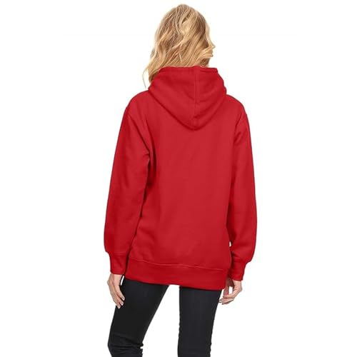 Image of Clotth Theory Women's Cotton Fleece Hooded Neck Sweatshirt | Hoodie Jacket with Kangaroo Pocket