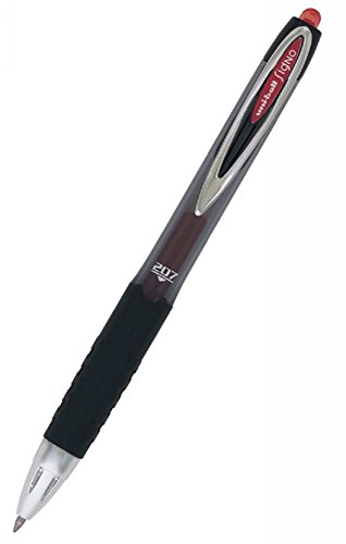 Uni-Ball 207 Bolígrafo Gel Retráctil Rojo 0.7mm x2 miniatura 1