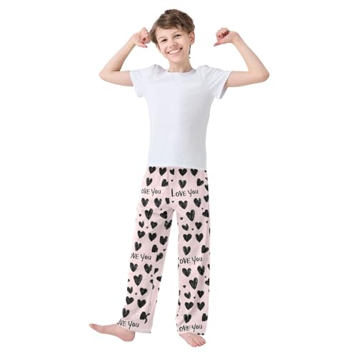 Pajama Bottoms, Pajamas Long Pant Gothic Hearts Lounge Wear Casual Sleep Pants Soft Pjs Sleepwear2