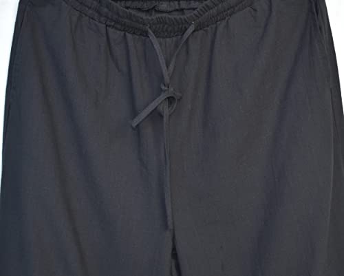 Perdontoo DROP CROTCH Mens Casual Cotton Linen Pant Elastic Waist Drawstring Yoga Jogger Pants  thumb #4