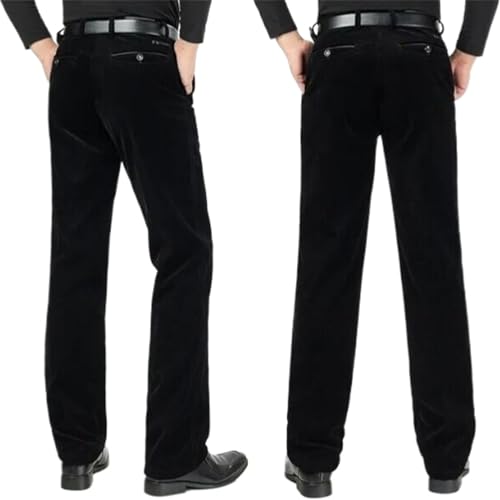 Pantalon en velours côtelé homme coupe droite et ample stretch