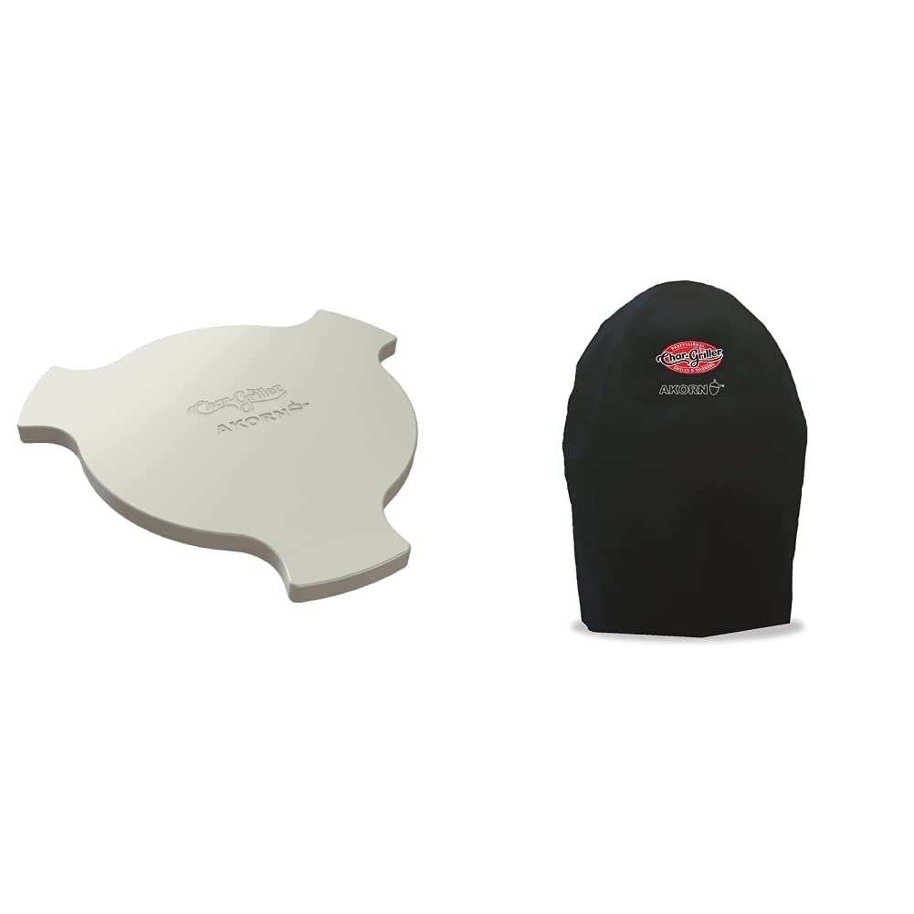 CharGriller 6201 AKORN Kamado Grill Smokin' Stone, Ivory
