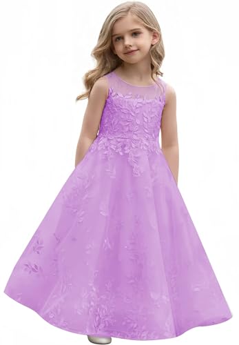Tulle Flower Girl Dresses for Wedding Lace Appliques First Communion Dress Girls Pageant Party Ball Gown