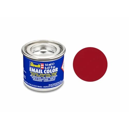 Revell Emaille-Farbe, 14 ml, Karminrot, Mattes Finish