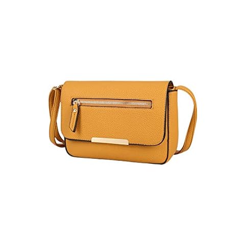 Eye Footwear Women's Long & Son By Eye Cross Body & Shoulder Hand Bags C-1337 (Mustard Yellow) Cover