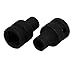 Aexit 1/2-inch Square Hand Operated Tools Hole 8mm Inner Hex CR-V Steel Black Impact Socket 2pcs Model:78as237qo133