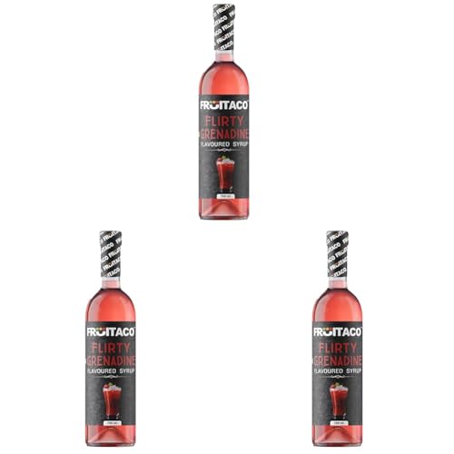 Image of Fruitaco Grenadine Syrup: Perfect Mixer For Enhancing Mocktails & Cocktails, Drinks, And Mojitos At Parties, Conveniently Packaged In A 750Ml Bottle For All Your Mixing Needs (Pack of 3)